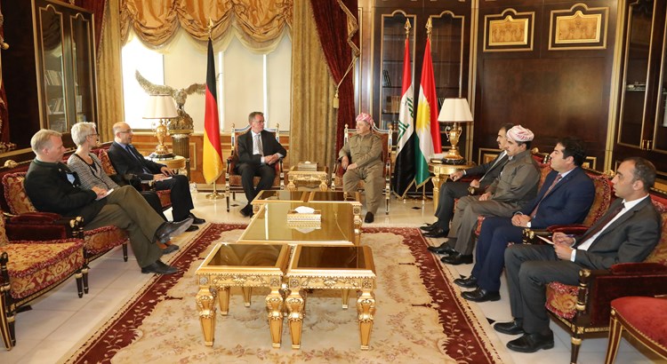 Civîna Serok Barzanî û balyozê nû yê Almanyayê li Iraqê